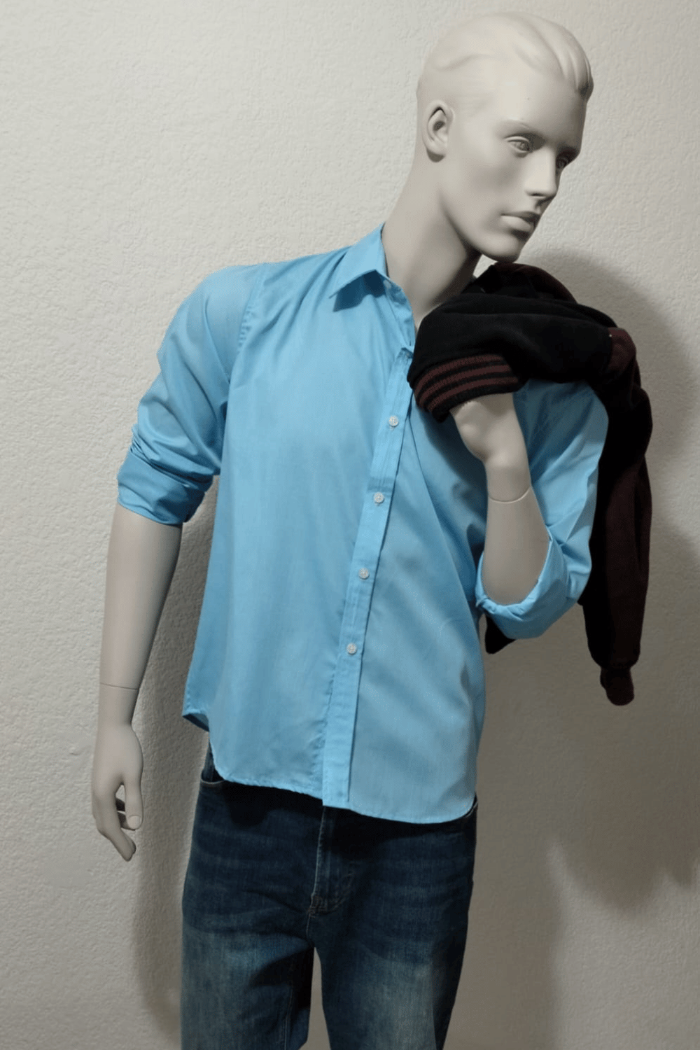 Camisa Casual Azul Claro ML