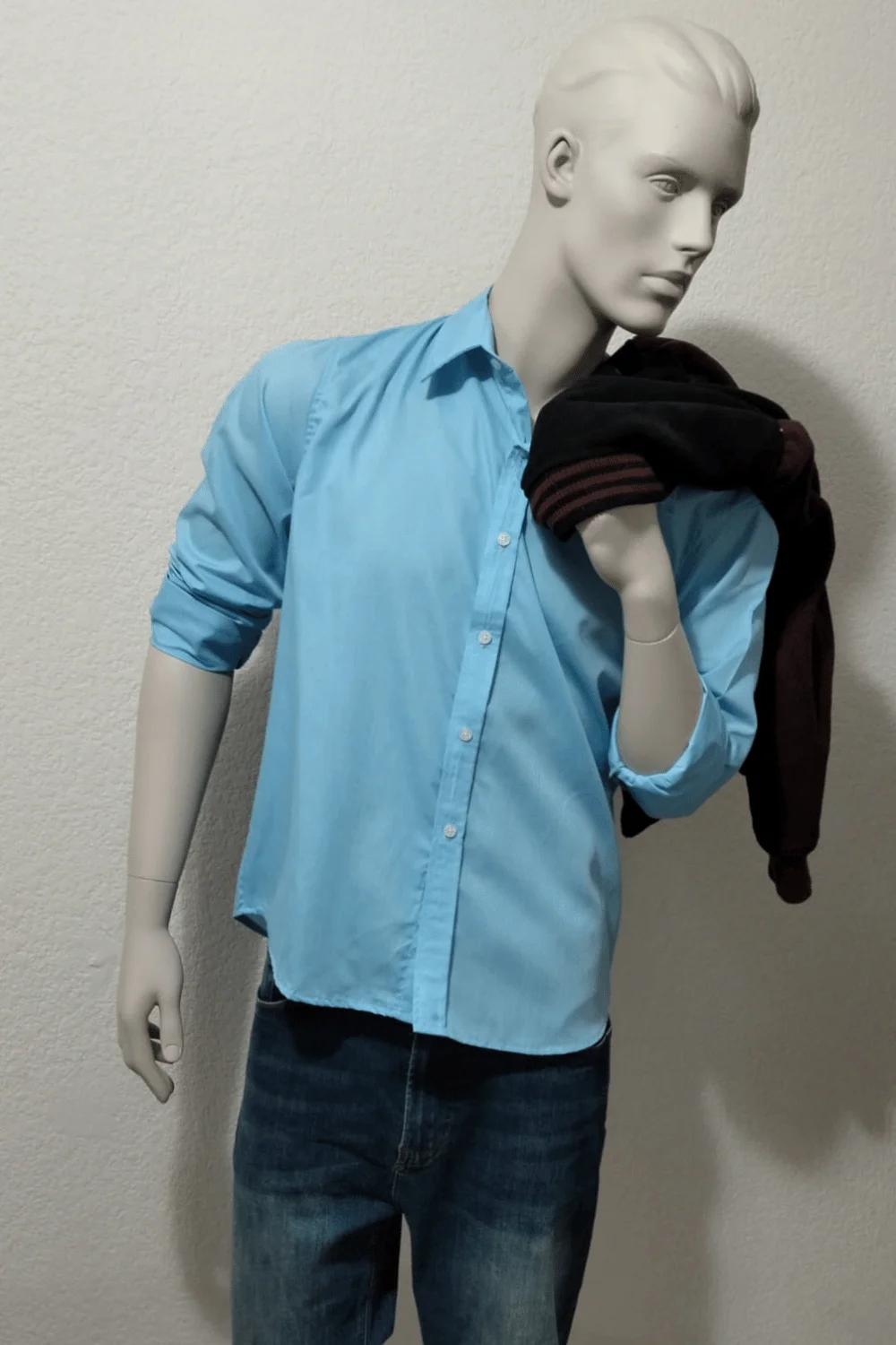 Camisa Casual Azul Claro ML