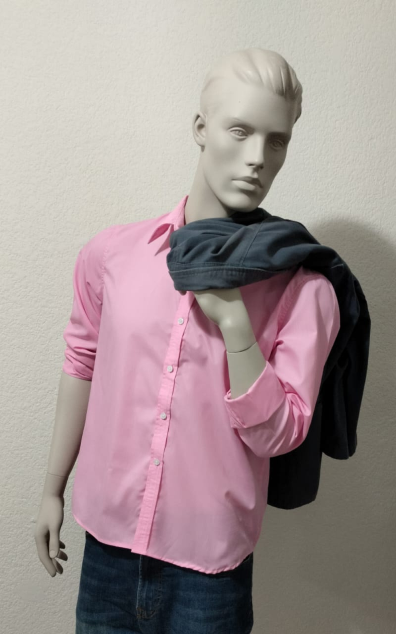 Camisa Casual Rosa ML