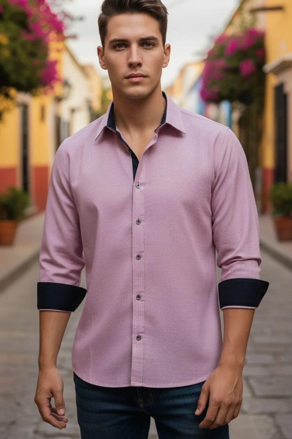 Camisa-Cuadros-Roja-ML-Modelo