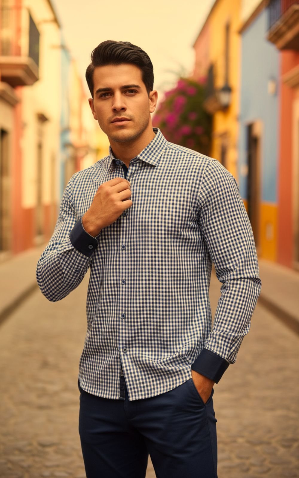 SS01011-Camisa-Cuadros-Negro-ML-MODELO