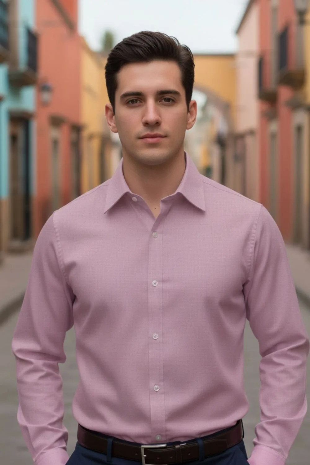 SS01006-CAMISA-LILA-ML-MODELO